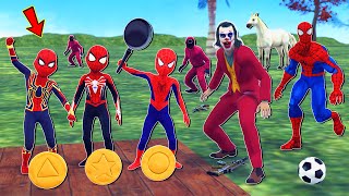 TEAM SPIDER-MAN VS Bad Guy Joker - Challenge Honeycomb Candy Shapes - PRO KID SPIDER MAN