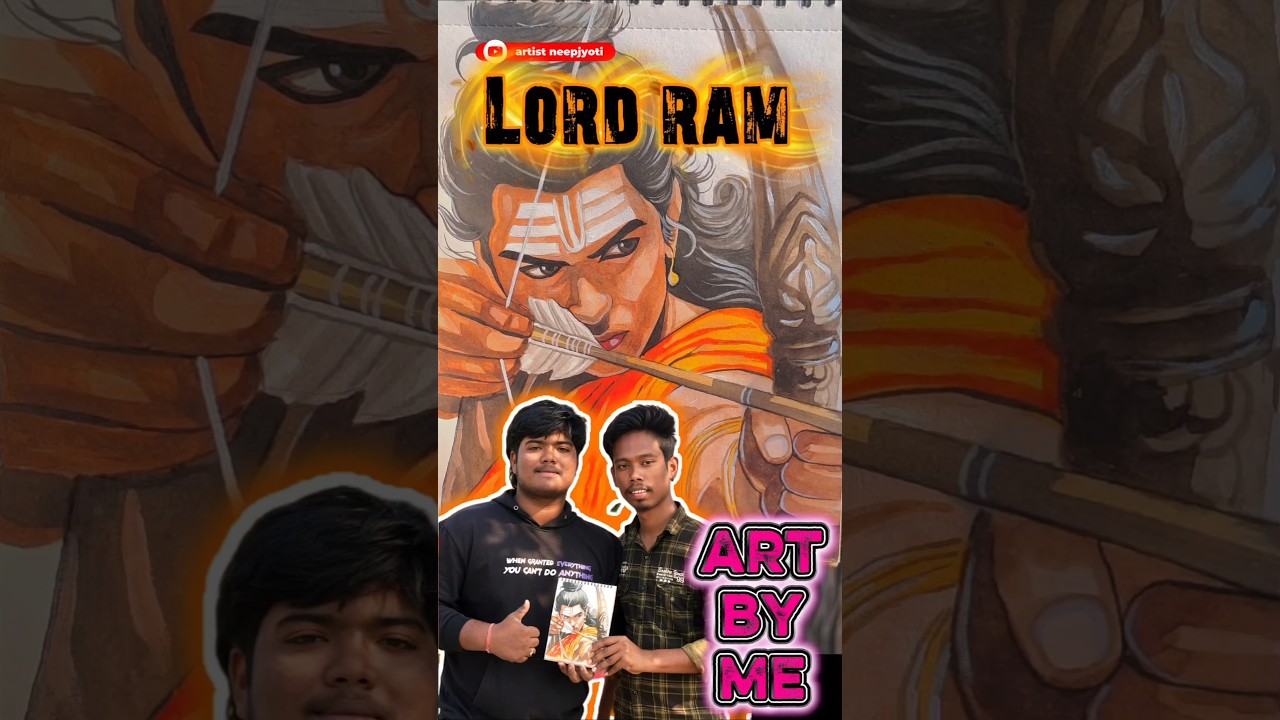 Bro asked me to make a "LORD RAMA" painting so I made one for him❤️