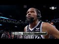 Kevin Durant talks after  Brooklyn Nets beat Detroit Pistons 130-128