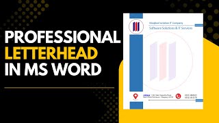 MS Word Letterhead Design | Step-by-Step Professional Tutorial