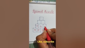 Find the missing number? /pyramidnumberpuzzle/Infosys puzzle/#puzzle #puzzles