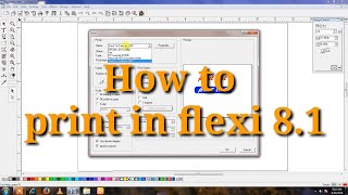 How to printing in #flexi