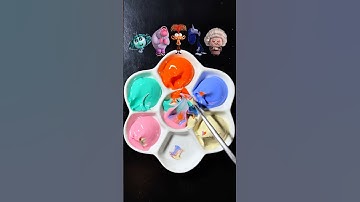 Guess the mixed colors of Inside out 2  #insideout2 #insideout #colormixing #satisfying