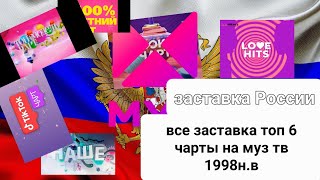 все заставка топ 6 чарты муз тв 1998н.в (МУЗ-ТВ)