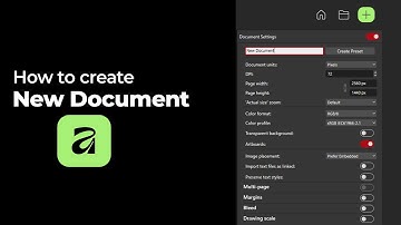 How to Create a New Document in Affinity Designer | Best Settings for Beginners