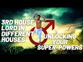 3rd House Lord's placement in different Houses - Source of your Inspiration & Prowess