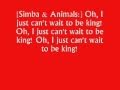 The Lion King I Just Cant Wait To Be King