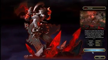 Dragon Nest: Dark Avenger char creation screen