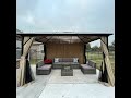 Yitahome 10x13 ft outdoor canopy gazebo install