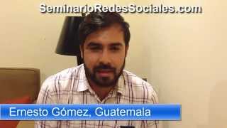 Ernesto Gómez comenta sobre el curso de Redes Sociales de Jose Espana