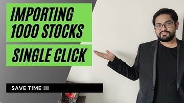 Tradingview - Import multiple stocks at one go in stock watchlist