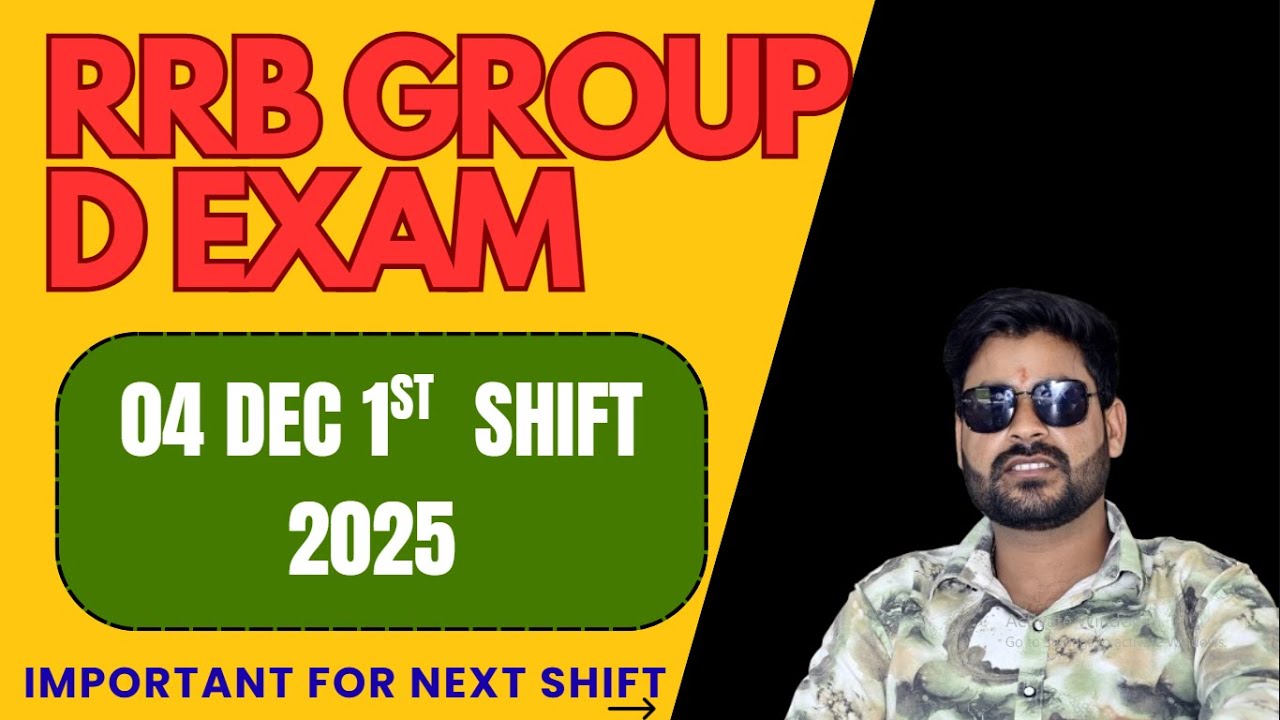 RRB Group D 04 December 1st Shift Review | The Education Network 