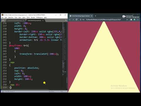 Circle Becoming Square Animation With Html And CSS