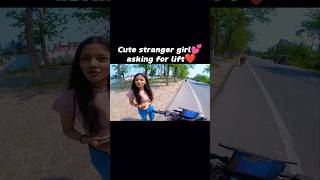 Stranger Cute Girl 💕 Asked Lift on DUKE 390 😍 | Aaj Toh Dil Jeet Liya 🥰 #ktm #shorts