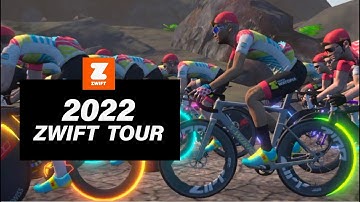 Zwift Tour of Watopia 2022 Stage 2. Longer route (A)