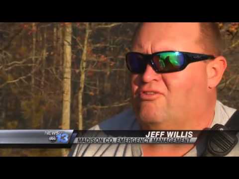 Crews Battle Brush Fire In Madison Co. - YouTube