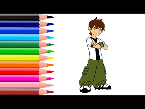 วาดรูประบายสีเบนเทน | Drawing and coloring Ben10