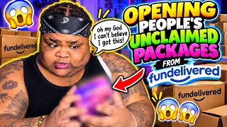 OPENING PEOPLES UNCLAIMED PACKAGES FROM @fundelivered | YALL WONT BELIVE WHAT I GOT!!! 😝
