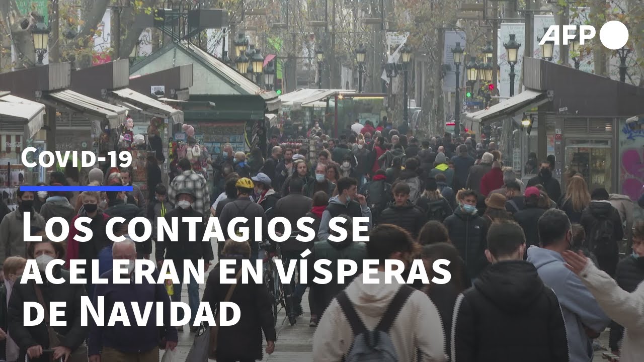 Los contagios por covid-19 se aceleran en vísperas de Navidad | AFP ...