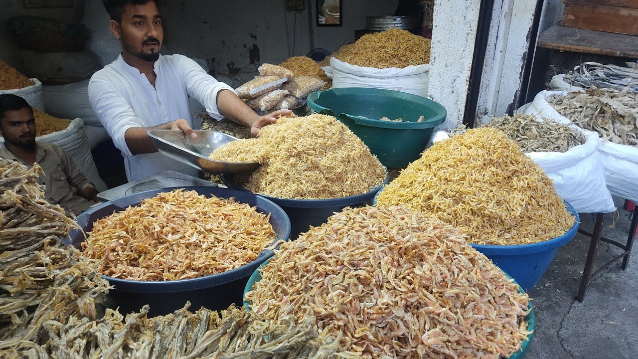 Mumbai ka Sabse Sasta Sukhi Macchi 🐟🦐🐠🐬 Dry Fish Market Sewri Station