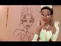 How to Draw TIANA from Disney's Princess and the Frog - @dramaticparrot