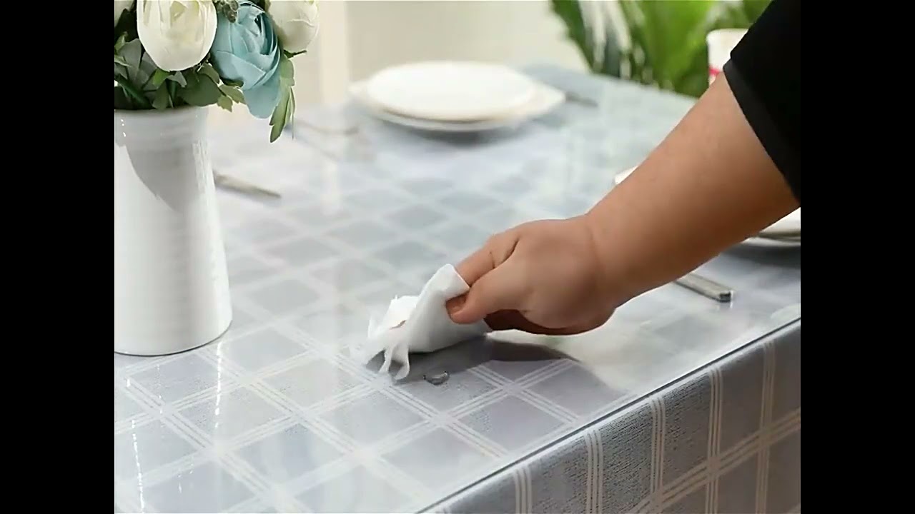 Cкатерть на стол гибкое стекло FlexiGlass прозрачная износостойкая