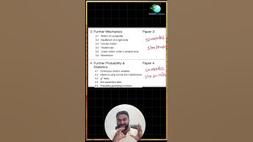 Further Mathematics 9231 AS & A Level syllabus #FurtherMathematics #9231