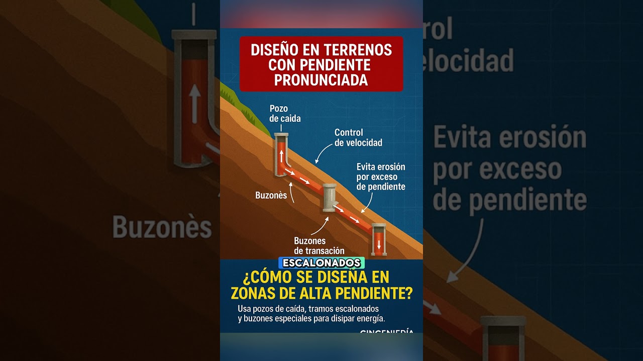 ⛰️ Diseño en zonas con topografía accidentada o con alta pendiente 