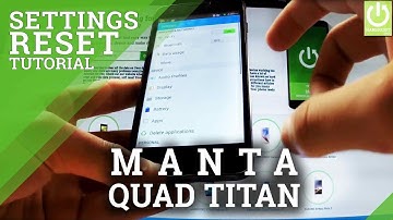 How to Restore Factory Settings MANTA MSP5008 Quad Titan - Hard Reset