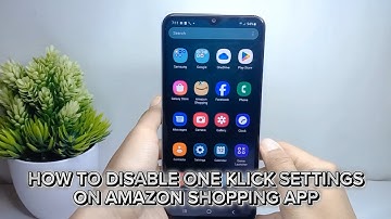 How To Disable One Click Settings On Amazon Shopping App