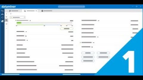 DataMiner Operator - Training overview