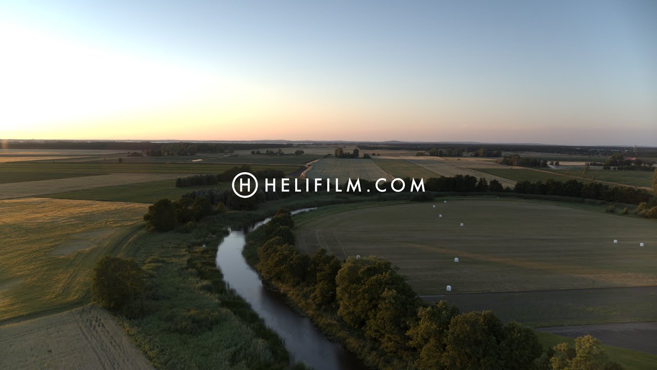 8028. Landsbygd (Countryside) Drone Stock Footage Video