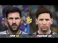 FIFA 23 Vs. eFootball 2023 | All Famous Player Faces | Real Gameplay Comparison with New Updates
