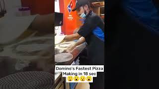 Domino's fastest pizza making in 18 sec ๐จ๐จ๐จ #viral #shortsview #views
