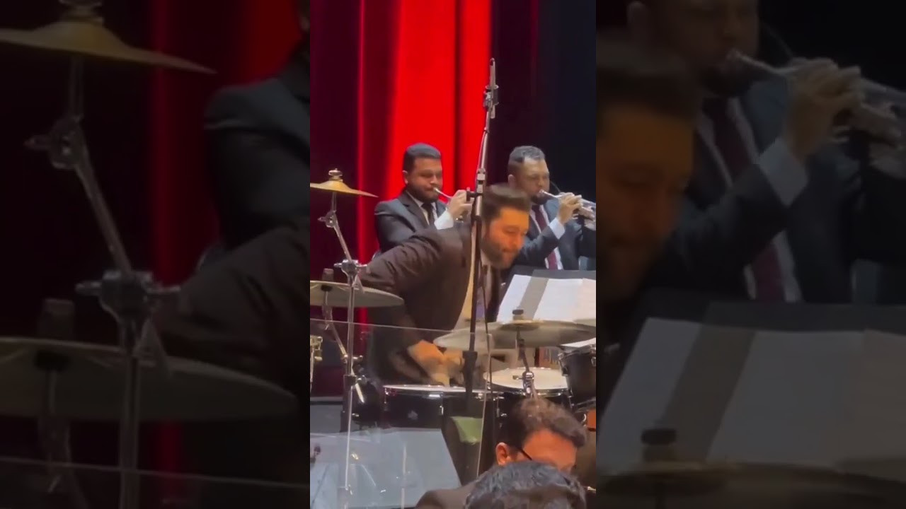 O Baterista TIAGO BELÉM quebrando tudo com a Big Band!