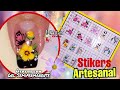 Sabes cómo usar los Stikers artesanales con gel semipermanente? Paso a paso como hacer Stikers uñas