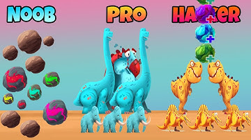 Dinobash - NOOB vs PRO vs HACKER -  jigsaw dinosaurs
