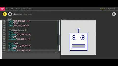 Robot Face in p5.js