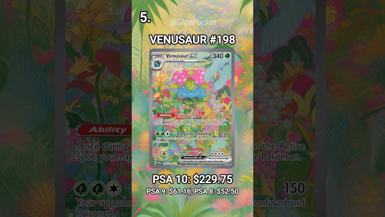 TOP 5 VENUSAUR POKEMON CARDS