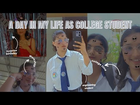 A DAY IN MY LIFE AS COLLEGE STUDENT ~ COLLEGE DIARIES 🎀🎓|Engineering ...