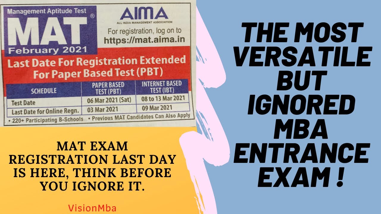 MAT exam registrationMAT exam importanceMAT one of the most accepted