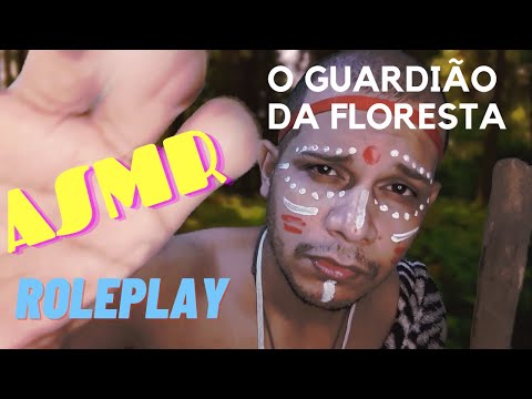 ASMR sons de boca e toque na tela - ASMR Roleplay do Guardião da Floresta