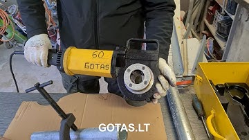 Electric tool for metal pipe threading rent "REMS AMIGO-2" - GOTAS - Construction tools rent