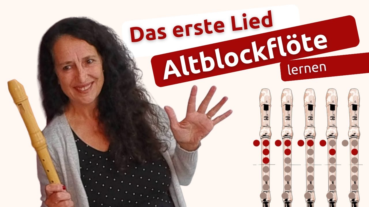 Altblockflöte spielen und lernen - Das erste Lied #Blockflöte #Recorder ...