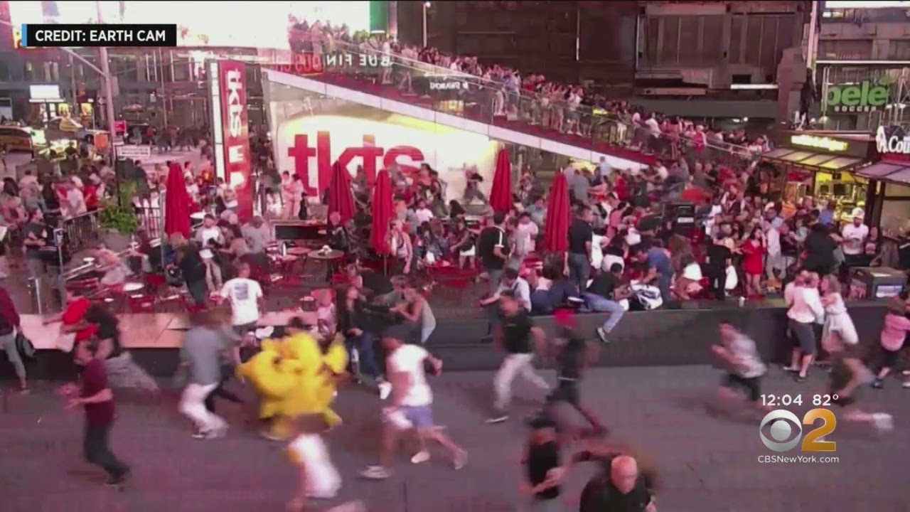 Time Square Calm After Chaos Of False Mass Shooting Scare