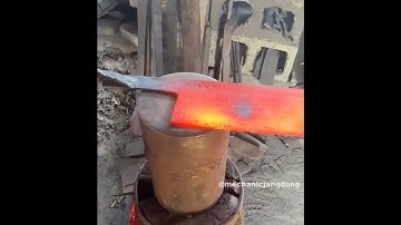 Quy trình sản xuất dao bếp từ nhíp xe