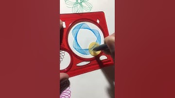 Simple Spirograph Design Satisfying Art #shorts #ytshorts #short