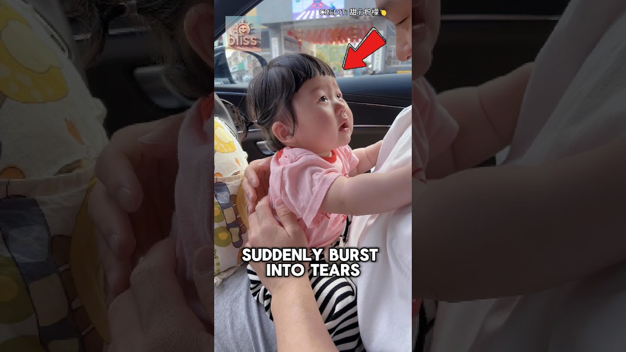 Adorable Little Girl Cries Tears of Joy Seeing Dad Again! 😅❤️ 