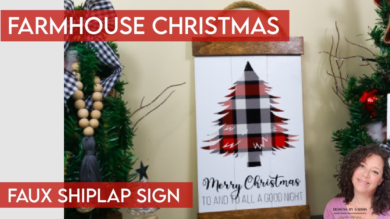 How to Make a Wood Christmas Sign | Christmas Decor DIY