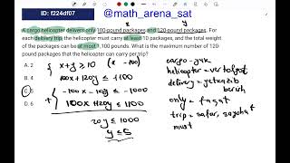 10-dars. Linear inequalities. (SAT August 2026)